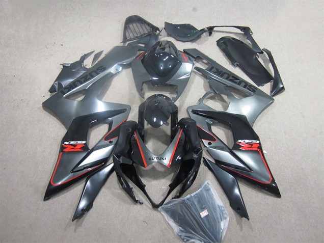 Nero Rosso Kit Carenatura Iniezione Suzuki GSXR 1000 K5 2005-2006 Nero Rosso Kit Carenatura Iniezione Suzuki GSXR 1000 K5 2005-2006