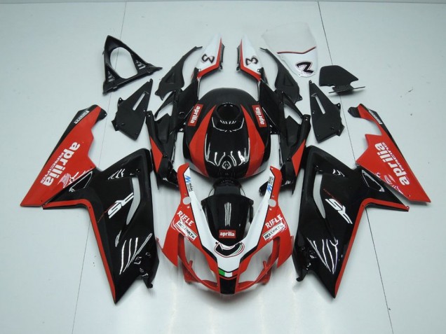 Nero & Rosso Kit Carenatura Moto Iniezione Aprilia RS 125 2006-2011 Nero & Rosso Kit Carenatura Moto Iniezione Aprilia RS 125 2006-2011