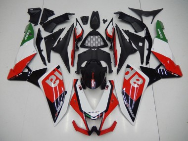 Nero Rosso Kit Carene Moto Aprilia RSV4 2009-2015