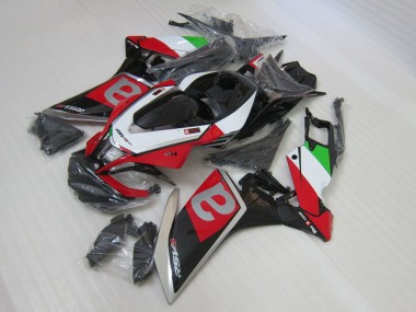 Nero Rosso Kit Carene Moto Completa Aprilia RSV4 2009-2015