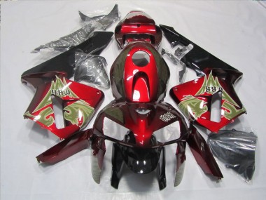 Nero Rosso Kits Carenatura Moto Honda CBR 600 RR 2005-2006