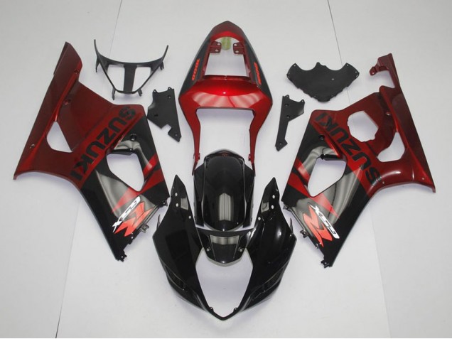 Nero Rosso Kits Carene Moto Completa Suzuki GSXR 1000 K3 2003-2004 Nero Rosso Kits Carene Moto Completa Suzuki GSXR 1000 K3 2003-2004