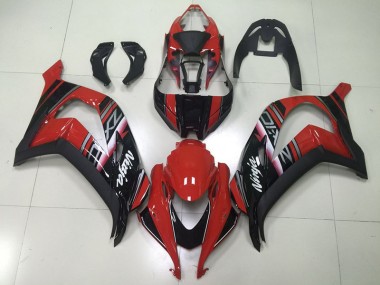 Nero Rosso Ninja Carene Moto Kawasaki ZX10R 2016-2019