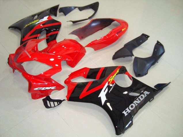 Nero Rosso Plastica Moto Honda CBR 600 F4i 2004-2007
