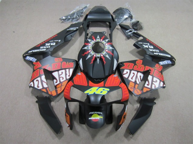 Nero Rosso Repsol 46 Carene Moto Honda CBR 600 RR 2003-2004 Nero Rosso Repsol 46 Carene Moto Honda CBR 600 RR 2003-2004