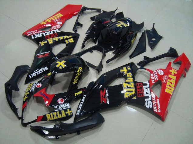 Nero Rosso Rizla Carene Moto Suzuki GSXR 1000 K5 2005-2006 Nero Rosso Rizla Carene Moto Suzuki GSXR 1000 K5 2005-2006