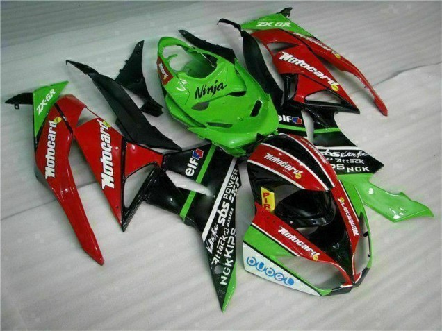Nero Rosso Verde Motocard Carene Moto Kawasaki ZX6R 2009-2012 Nero Rosso Verde Motocard Carene Moto Kawasaki ZX6R 2009-2012