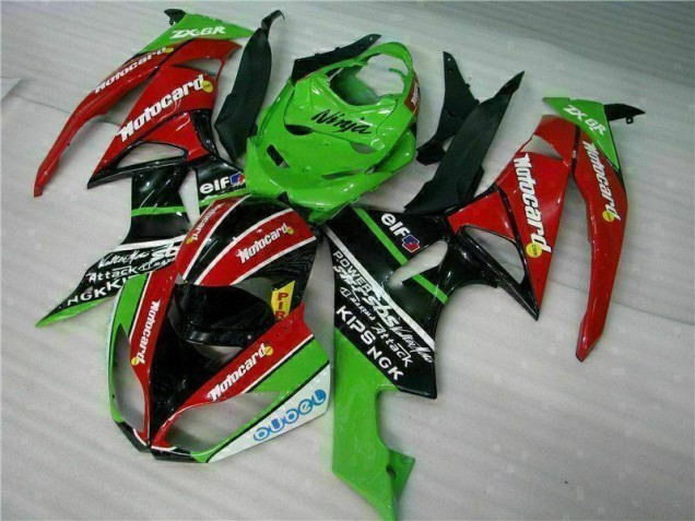 Nero Rosso Verde Motocard Carene Moto Kawasaki ZX6R 2009-2012 Nero Rosso Verde Motocard Carene Moto Kawasaki ZX6R 2009-2012
