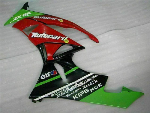 Nero Rosso Verde Motocard Carene Moto Kawasaki ZX6R 2009-2012 Nero Rosso Verde Motocard Carene Moto Kawasaki ZX6R 2009-2012