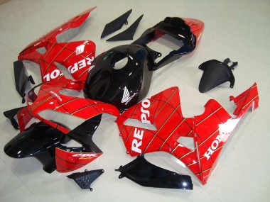 Nero Uomo Ragno Repsol Carene Moto Honda CBR 600 RR 2003-2004