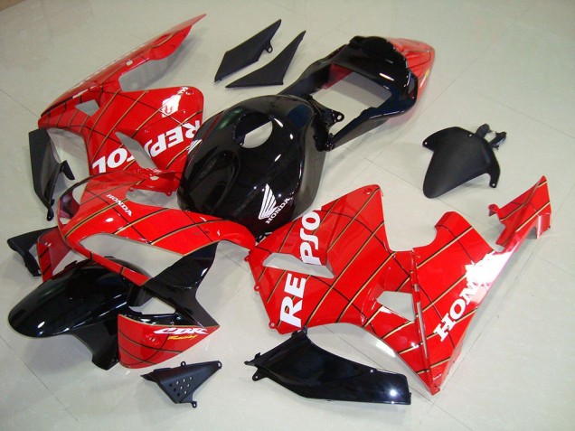 Nero Uomo Ragno Repsol Carene Moto Honda CBR 600 RR 2003-2004 Nero Uomo Ragno Repsol Carene Moto Honda CBR 600 RR 2003-2004