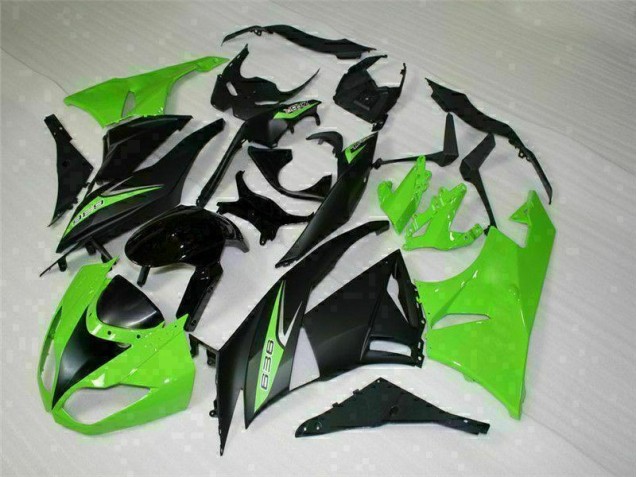 Nero Verde 636 Carene Moto Kawasaki ZX6R 2009-2012 Nero Verde 636 Carene Moto Kawasaki ZX6R 2009-2012