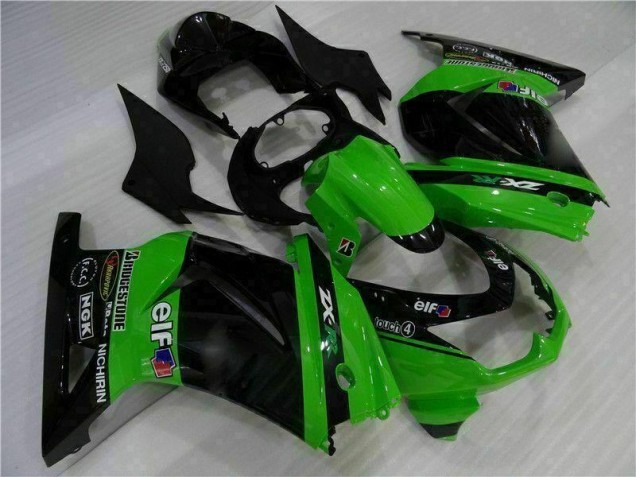Nero Verde Carena Moto Kawasaki EX250 2008-2012 Nero Verde Carena Moto Kawasaki EX250 2008-2012
