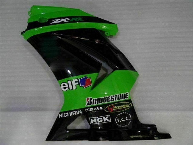 Nero Verde Carena Moto Kawasaki EX250 2008-2012 Nero Verde Carena Moto Kawasaki EX250 2008-2012