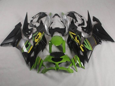 Nero Verde Carene Moto Kawasaki ZX6R 2019-2023