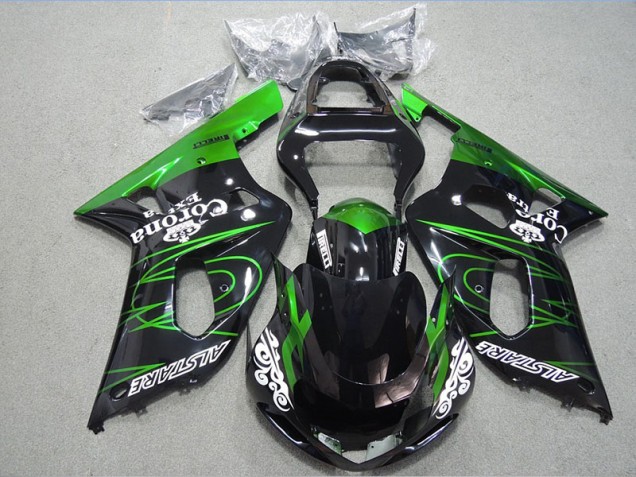 Nero Verde Corona Extra Carene Moto Suzuki GSXR 600 K1 K2 K3 2001-2003