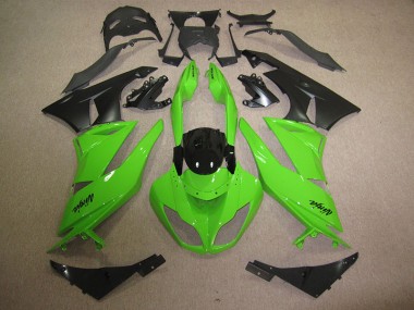 Nero Verde Kit Carena Moto & Plastica Moto Kawasaki ZX6R 2009-2012