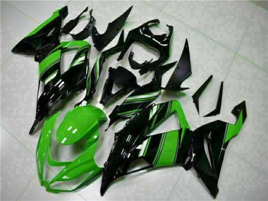 Nero Verde Kit Carenatura Moto Completa Kawasaki ZX6R 2013-2018