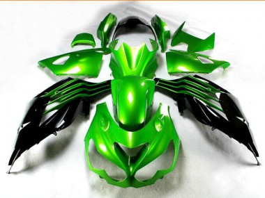 Nero Verde Kit Carenatura Moto Kawasaki ZX14R ZZR 1400 2012-2021