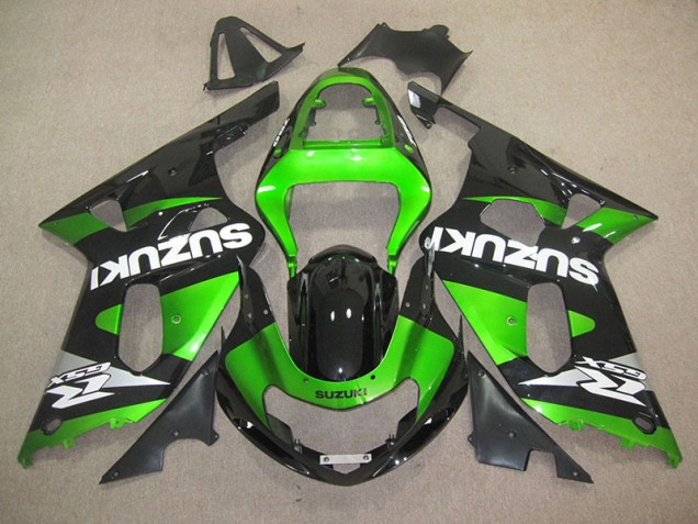 Nero Verde Kits Carenatura Moto Iniezione Suzuki GSXR 600 K1 K2 K3 2001-2003 Nero Verde Kits Carenatura Moto Iniezione Suzuki GSXR 600 K1 K2 K3 2001-2003