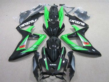 Nero Verde Kits Carenatura Motocicletta Completo ABS Suzuki GSXR 600 K6 2006-2007