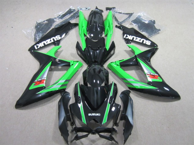Nero Verde Kits Carenatura Motocicletta Completo ABS Suzuki GSXR 600 K6 2006-2007 Nero Verde Kits Carenatura Motocicletta Completo ABS Suzuki GSXR 600 K6 2006-2007