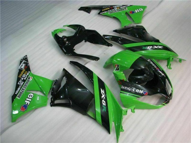 Nero Verde Kits Carene Moto Completa Kawasaki ZX6R 2009-2012 Nero Verde Kits Carene Moto Completa Kawasaki ZX6R 2009-2012
