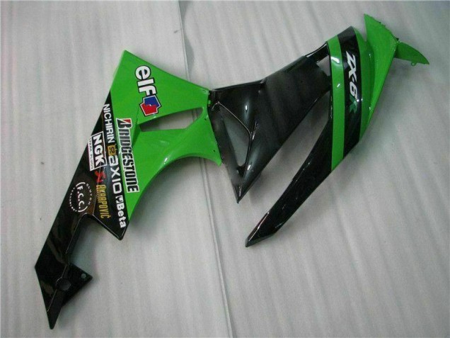 Nero Verde Kits Carene Moto Completa Kawasaki ZX6R 2009-2012 Nero Verde Kits Carene Moto Completa Kawasaki ZX6R 2009-2012
