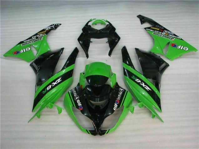 Nero Verde Kits Carene Moto Completa Kawasaki ZX6R 2009-2012 Nero Verde Kits Carene Moto Completa Kawasaki ZX6R 2009-2012
