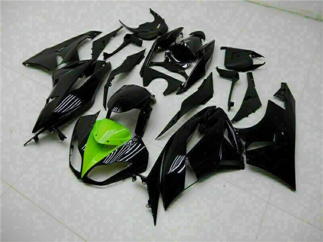 Nero Verde Kits Carene Moto Kawasaki ZX6R 2009-2012