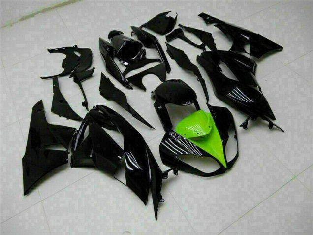 Nero Verde Kits Carene Moto Kawasaki ZX6R 2009-2012