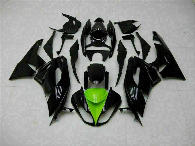 Nero Verde Kits Carene Moto Kawasaki ZX6R 2009-2012