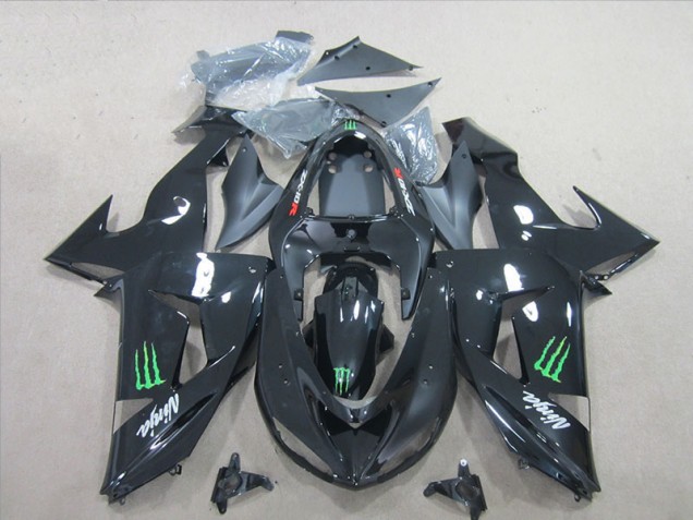 Nero Verde Monster Ninja Carene Moto Kawasaki ZX10R 2006-2007 Nero Verde Monster Ninja Carene Moto Kawasaki ZX10R 2006-2007