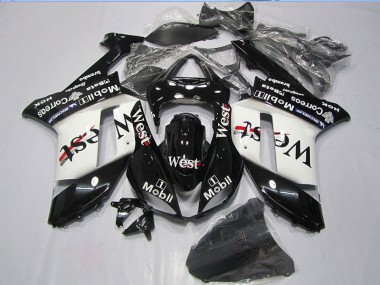 Nero West Mobil Carene Moto Kawasaki ZX6R 2007-2008