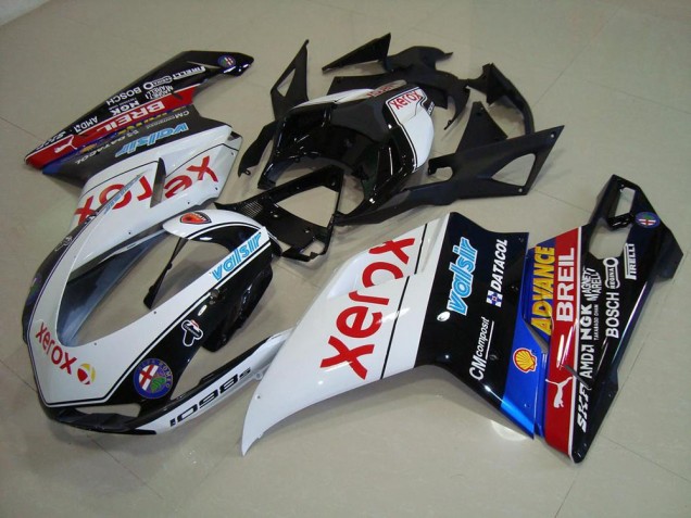 Nero Xerox Carene Moto Ducati 848 1098 1198 2007-2014 Nero Xerox Carene Moto Ducati 848 1098 1198 2007-2014