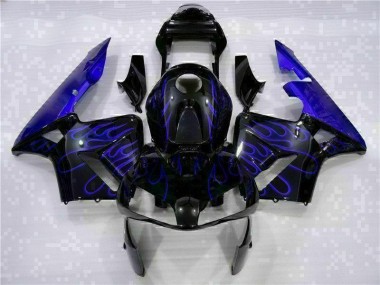 Nero con Blu Fiamma Carene Moto Honda CBR 600 RR 2003-2004
