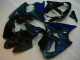 Nero con Blu Fiamma Carene Moto Kawasaki ZX6R 2000-2002