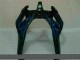 Nero con Blu Fiamma Carene Moto Kawasaki ZX6R 2000-2002