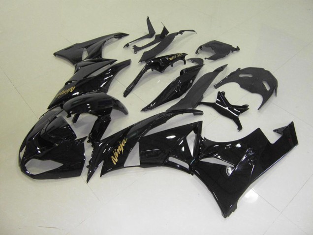 Nero con Oro Adesivo Carene Moto Kawasaki ZX6R 2009-2012 Nero con Oro Adesivo Carene Moto Kawasaki ZX6R 2009-2012
