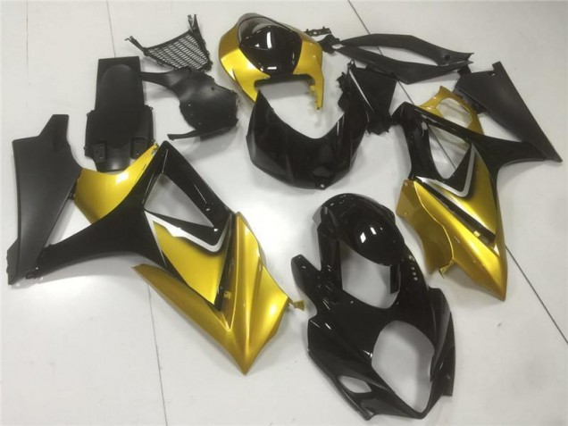 Oro Nero Kit Carene Moto Suzuki GSXR 1000 K7 2007-2008 Oro Nero Kit Carene Moto Suzuki GSXR 1000 K7 2007-2008