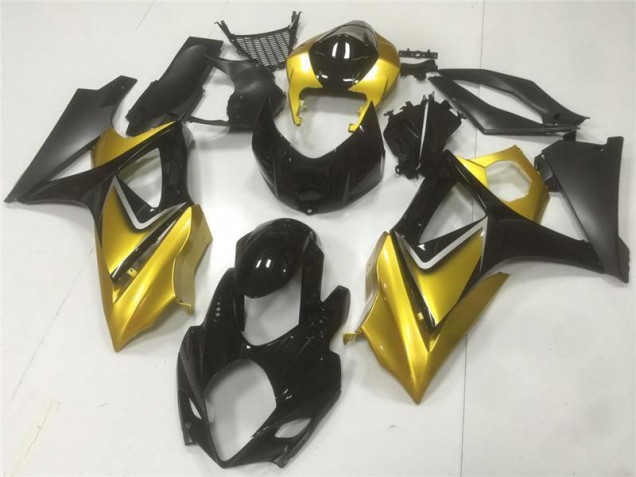 Oro Nero Kit Carene Moto Suzuki GSXR 1000 K7 2007-2008 Oro Nero Kit Carene Moto Suzuki GSXR 1000 K7 2007-2008