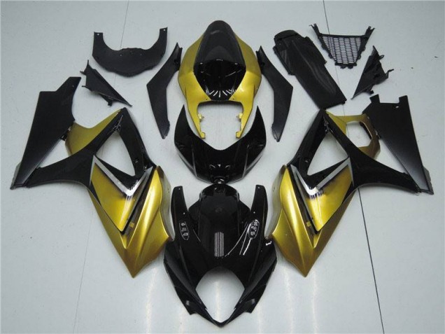 Oro Nero Kit Carene Moto Suzuki GSXR 1000 K7 2007-2008 Oro Nero Kit Carene Moto Suzuki GSXR 1000 K7 2007-2008