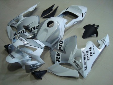 Repsol Bianco Argento Carene Moto Honda CBR 600 RR 2003-2004