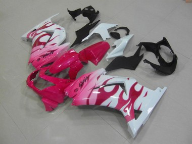 Rosa Bianco Carene Moto Kawasaki ZX 250R 2008-2012