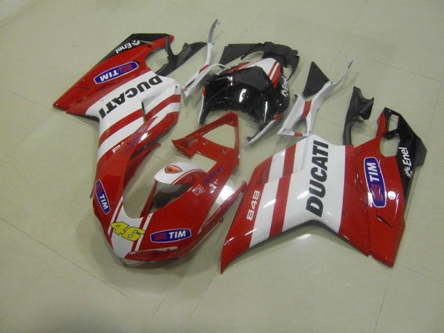 Rosso 46 Carene Moto Ducati 848 1098 1198 2007-2014 Rosso 46 Carene Moto Ducati 848 1098 1198 2007-2014