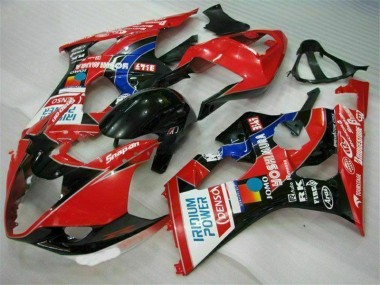 Rosso ABS Kits Carenatura Moto Suzuki GSXR 1000 K3 2003-2004