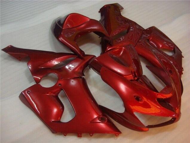 Rosso ABS Kits Carene Moto Kawasaki ZX6R 2005-2006 Rosso ABS Kits Carene Moto Kawasaki ZX6R 2005-2006