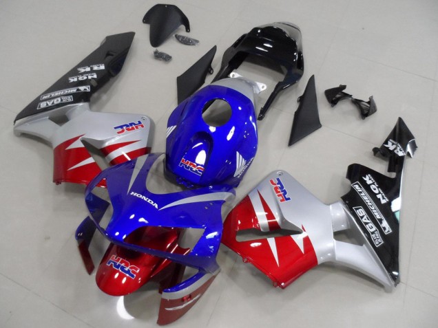 Rosso Argento Blu Carene Moto Honda CBR 600 RR 2003-2004 Rosso Argento Blu Carene Moto Honda CBR 600 RR 2003-2004