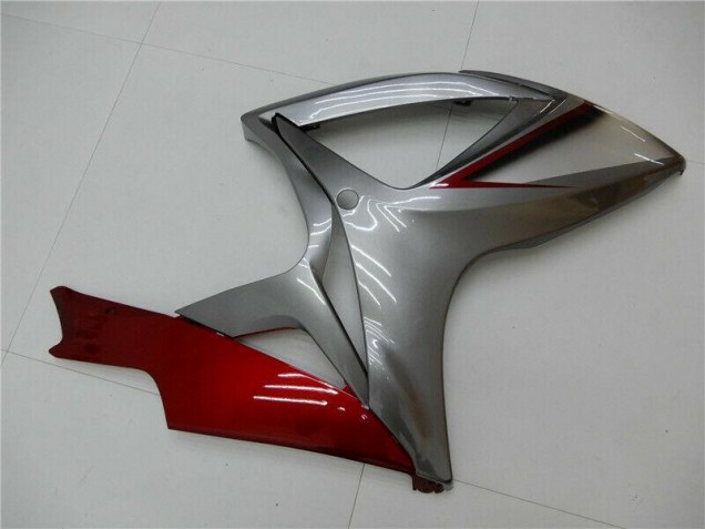 Rosso Argento Carene Moto Suzuki GSXR 600 / 750 K6 2006-2007 Rosso Argento Carene Moto Suzuki GSXR 600 / 750 K6 2006-2007