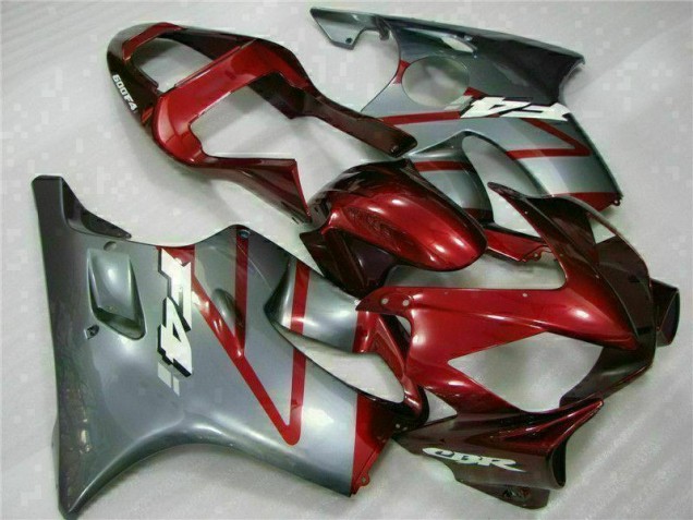 Rosso Argento Kit Completo Carenatura Moto ABS Honda CBR 600 F4i 2001-2003 Rosso Argento Kit Completo Carenatura Moto ABS Honda CBR 600 F4i 2001-2003